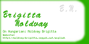 brigitta moldvay business card